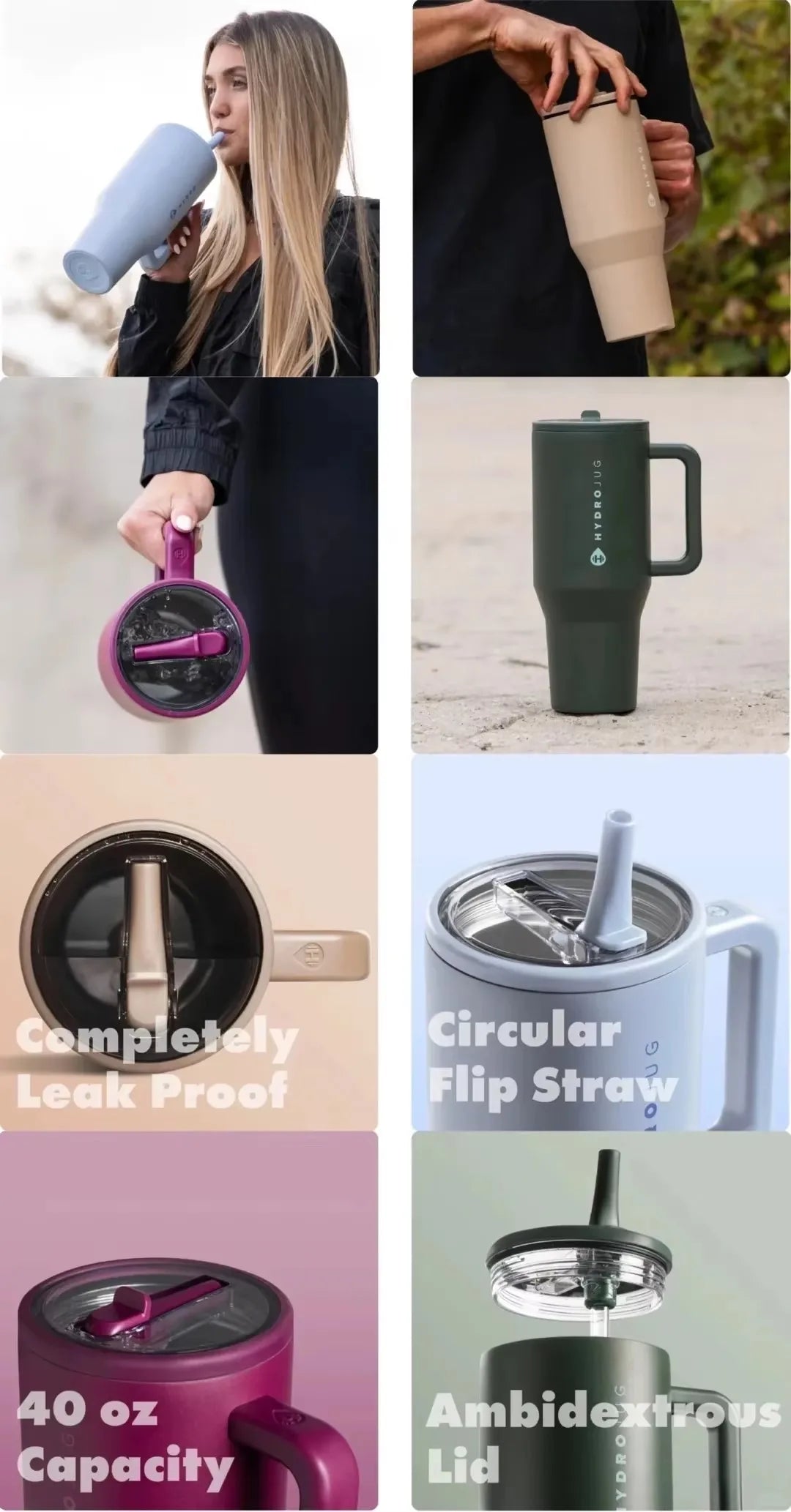 HydroJug Traveler - The Everyday Cold & Hydration Tumbler