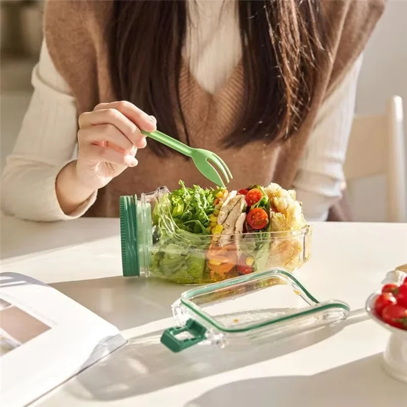 Leakproof Salad Container - Keeps Your Lunch Fresh, Crisp, and Ready to Go
