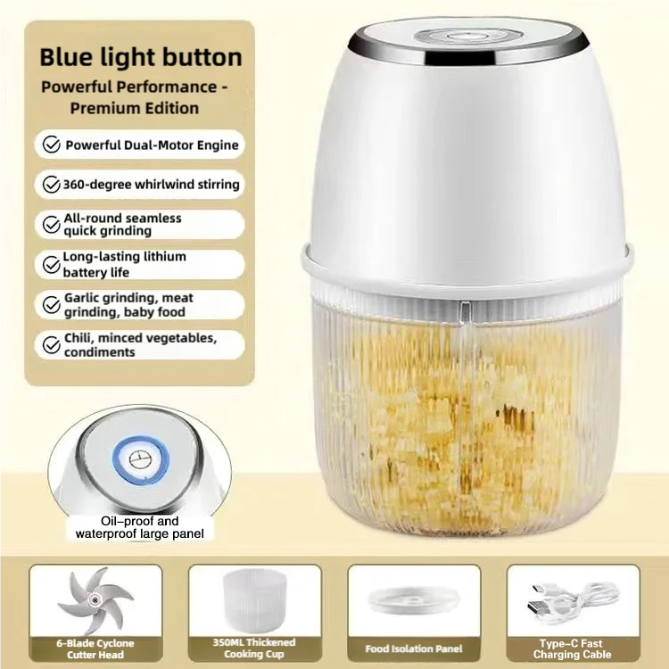 The 6-Blade Mini Chopper That Turns Prep Into Seconds