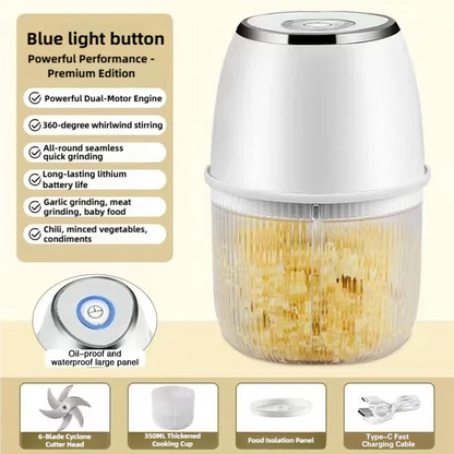 The 6-Blade Mini Chopper That Turns Prep Into Seconds