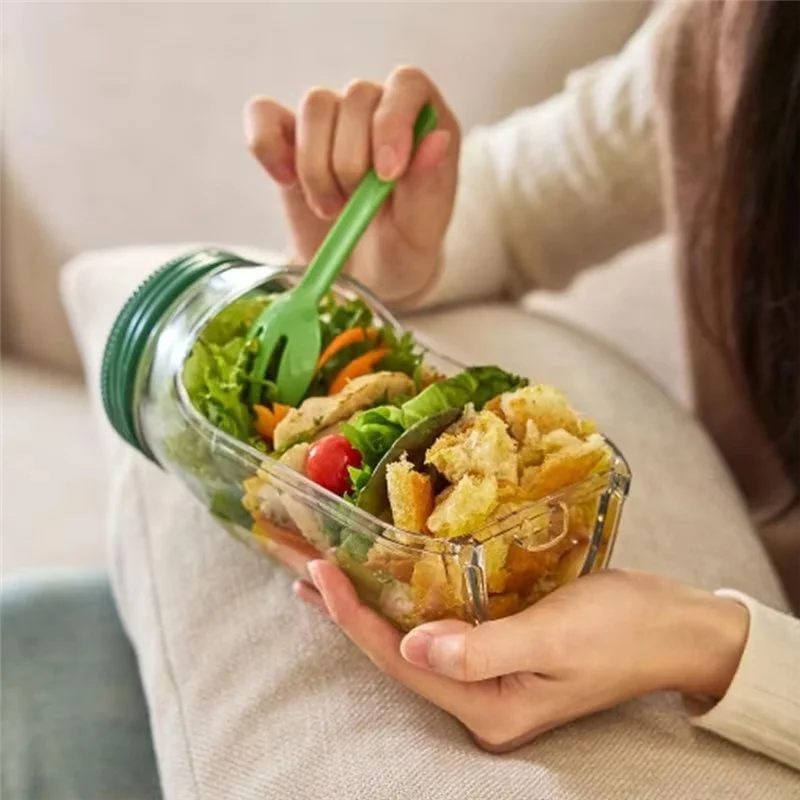 Leakproof Salad Container - Keeps Your Lunch Fresh, Crisp, and Ready to Go