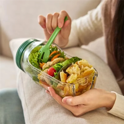Leakproof Salad Container - Keeps Your Lunch Fresh, Crisp, and Ready to Go