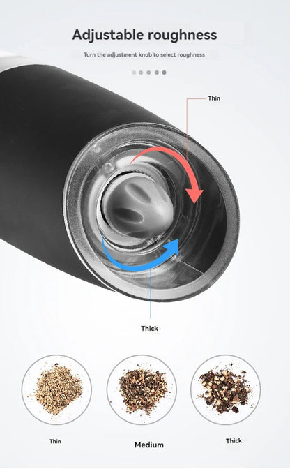 Electric Gravity Pepper Grinder – Fresh Flavor with a Simple Tilt