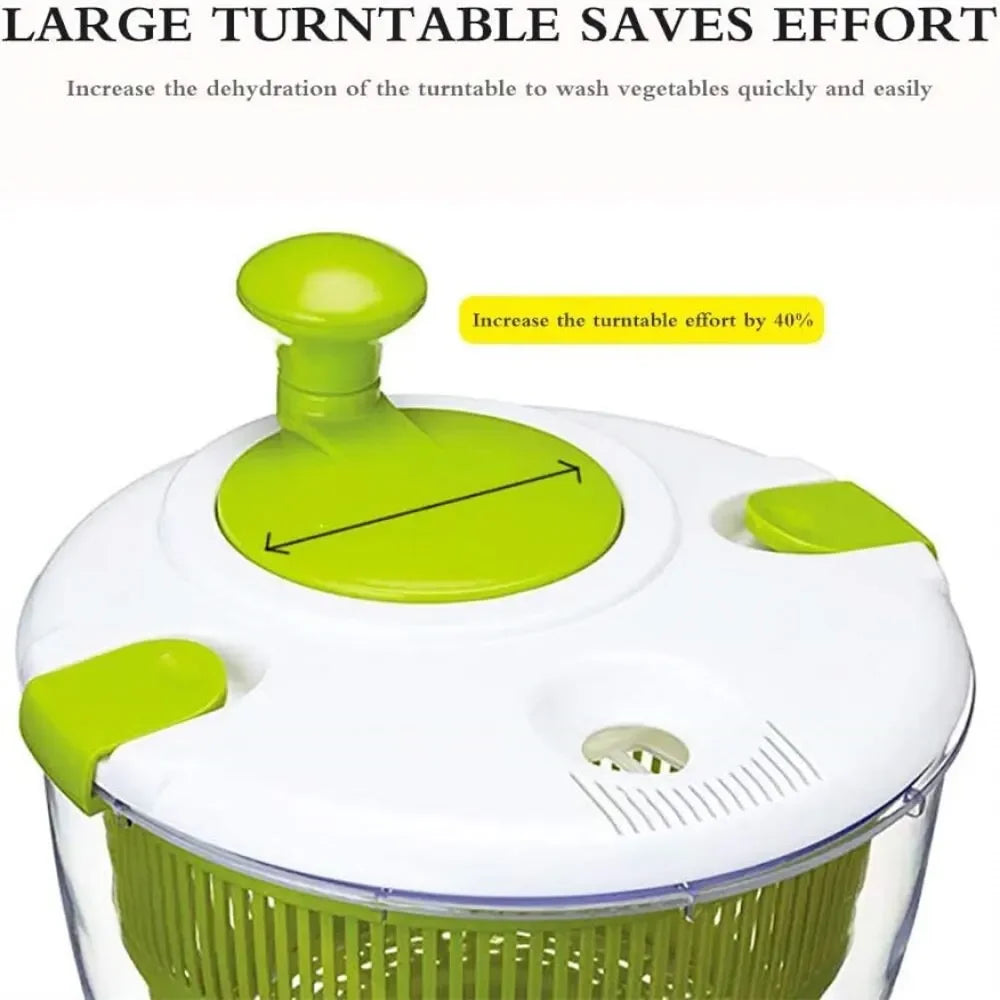 Manual Salad Spinner Dryer - Fast Water Removal for Fresh Greens