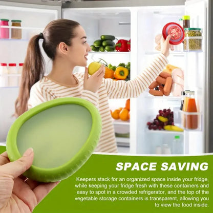 Silicone Fresh-Keeping Containers – Stackable, Portable, Fresh Longer