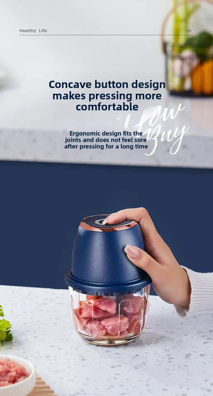 The 6-Blade Mini Chopper That Turns Prep Into Seconds