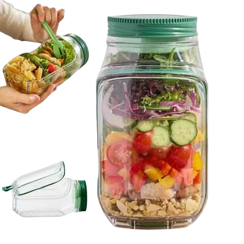 Leakproof Salad Container - Keeps Your Lunch Fresh, Crisp, and Ready to Go