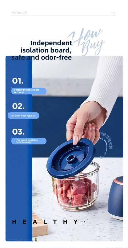 The 6-Blade Mini Chopper That Turns Prep Into Seconds