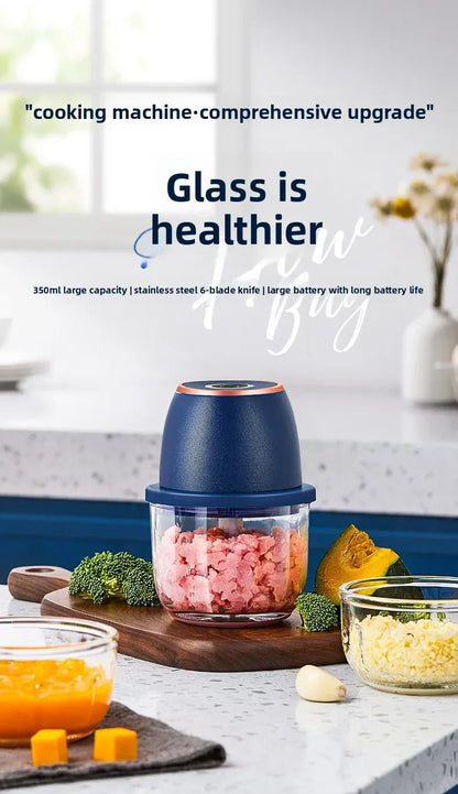 The 6-Blade Mini Chopper That Turns Prep Into Seconds