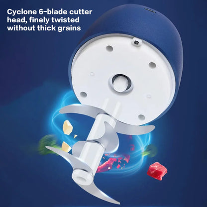 The 6-Blade Mini Chopper That Turns Prep Into Seconds