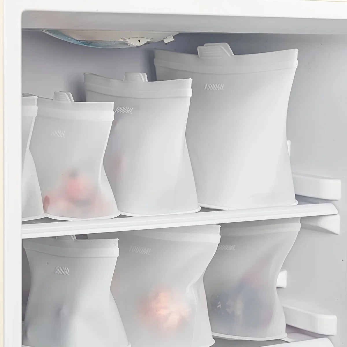 Self-Sealing Silicone Storage Bags - Freeze, Heat, Store, Repeat