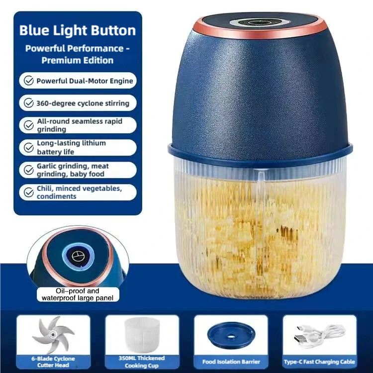 The 6-Blade Mini Chopper That Turns Prep Into Seconds