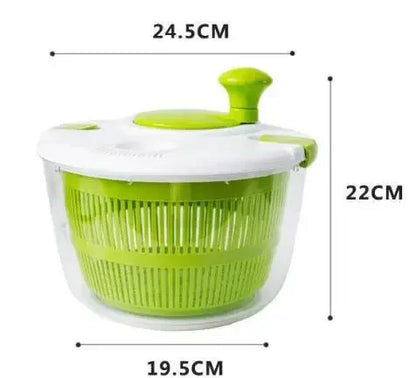 Manual Salad Spinner Dryer - Fast Water Removal for Fresh Greens